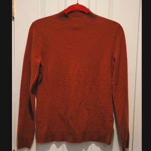 Lord & Taylor mock neck cashmere sweater